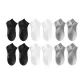Black/Black/White/White/Light Heather Gray/Light Heather Gray 9497