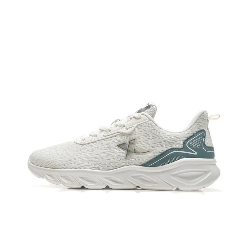 XTEP Running Shoes Men Low Top Sail White/Cat Eye Gray-0