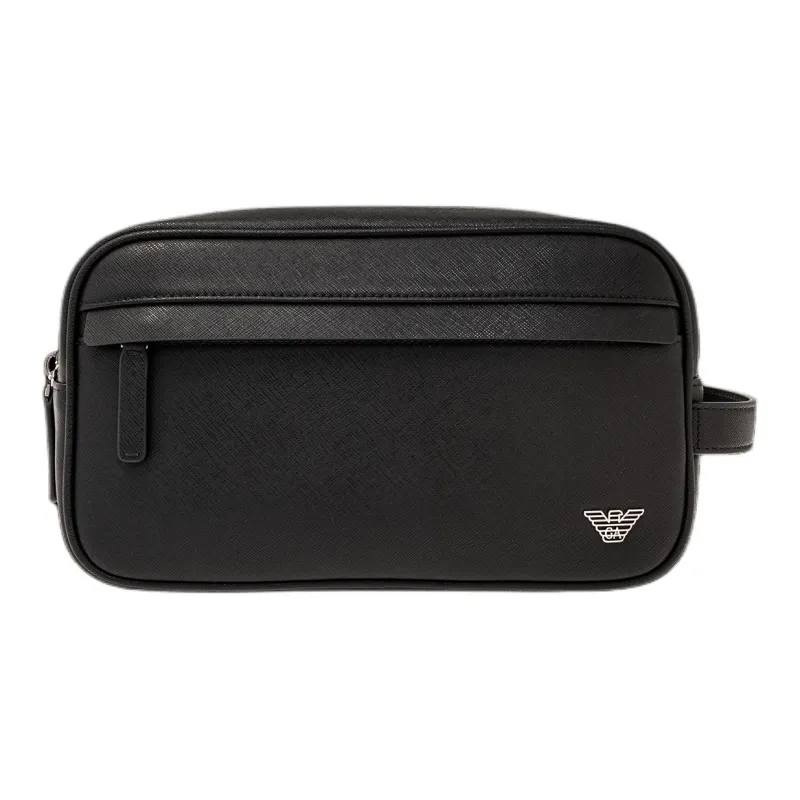 EMPORIO ARMANI Polyester Toiletry Bag Men's Black-0