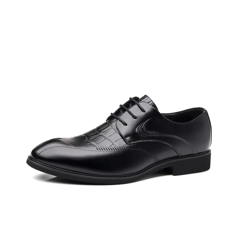Batotem Dress Shoes Men Low Top Black-0