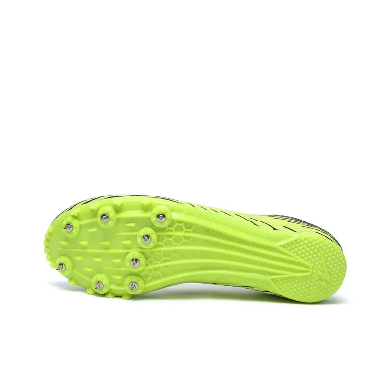 Binary Cushioning Anti Slip Wear Resistant Breathable Lightweight Rebound Low Top Running Shoes Unisex Neon Green-7