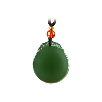 GOLDFISH ALLEY Pendants Pale Greenish White Jade Unisex