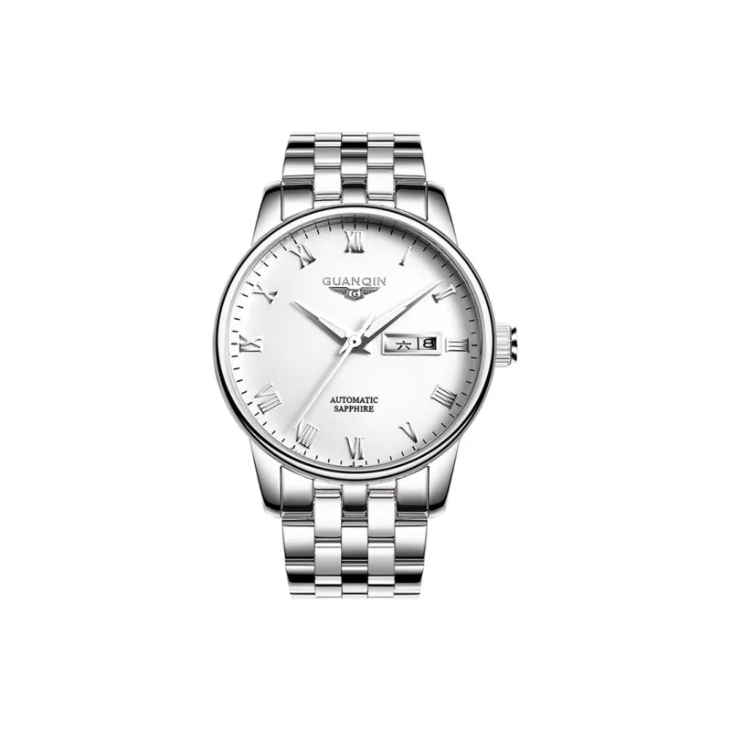 GUANQIN GUANQIN GJ16025 Mechanical Movement Stainless Steel Watchband Watch Men's Watches Black Dial-3