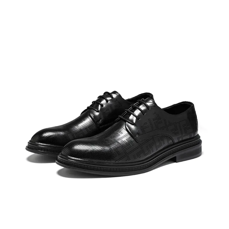 Beidouniao Dress Shoes Men's Black-1