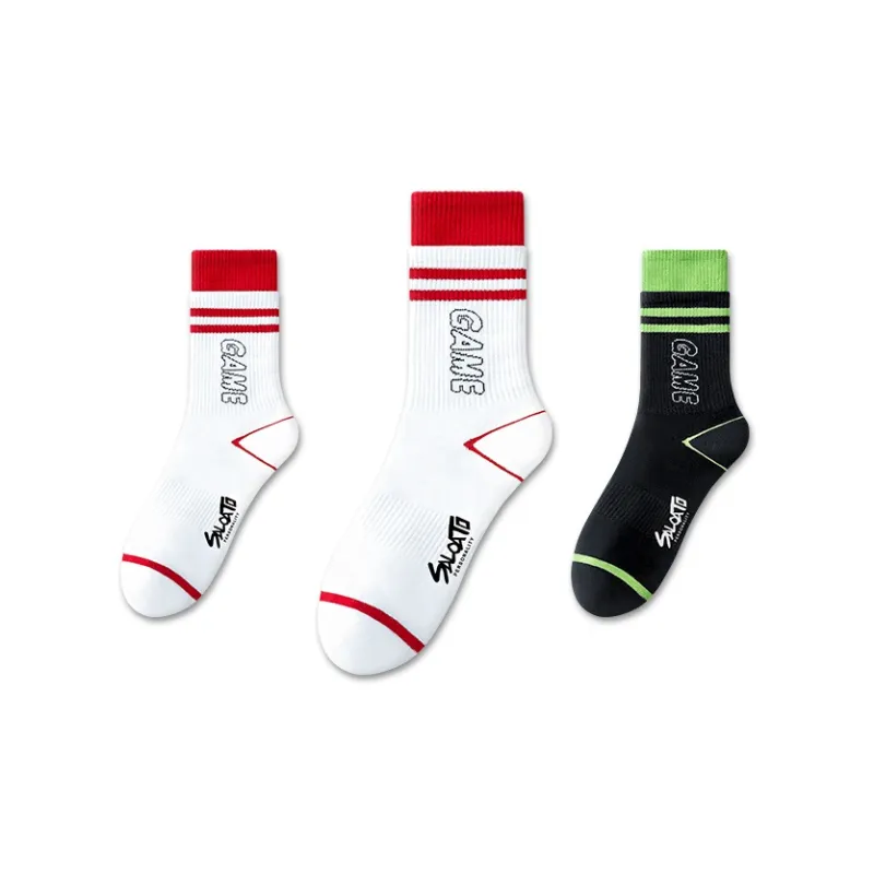 Taste The Color Mid Calf Socks Unisex 3 Pack-10