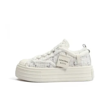 CENTRAL&KITTY Cushioned Wear-Resistant Lightweight Breathable Low-Top Skateboard Shoes Women's