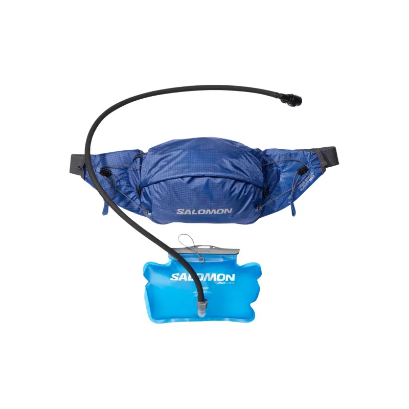 SALOMON Polyamide Fanny Pack Unisex Nautical Blue & Black-1