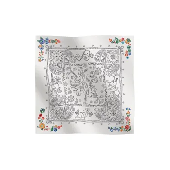HERMES Silk Scarves Women's White