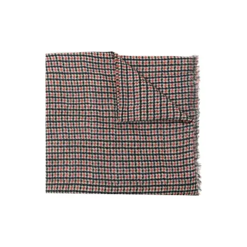 N.Peal Houndstooth Cashmere Scarf