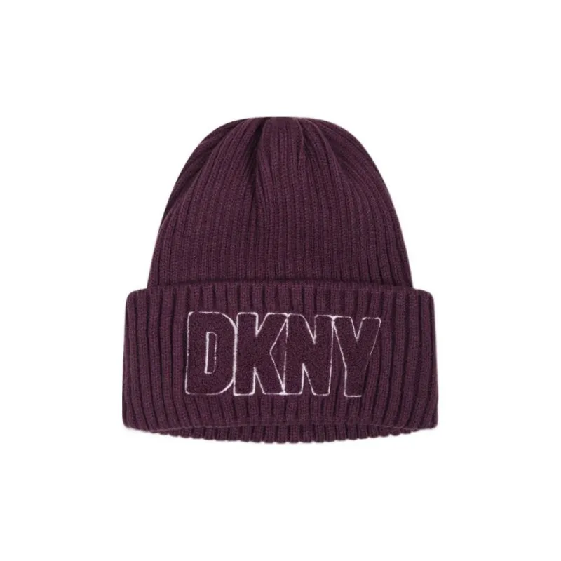 DKNY Acrylic Beanies Kids' Purple-0