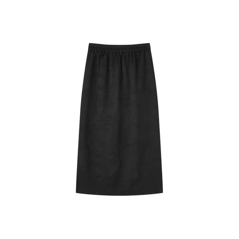 FINITY Casual Long Skirts Women's Black-1