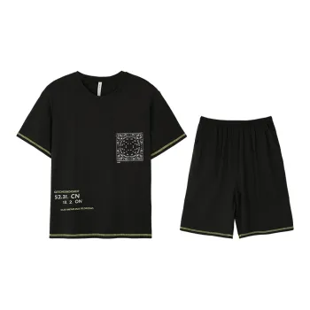 WOLFSFUL Pajama Set Men's Dark Gray