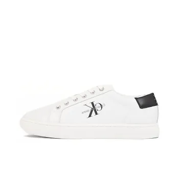Calvin Klein Jeans Logo embossed Leather Sneakers