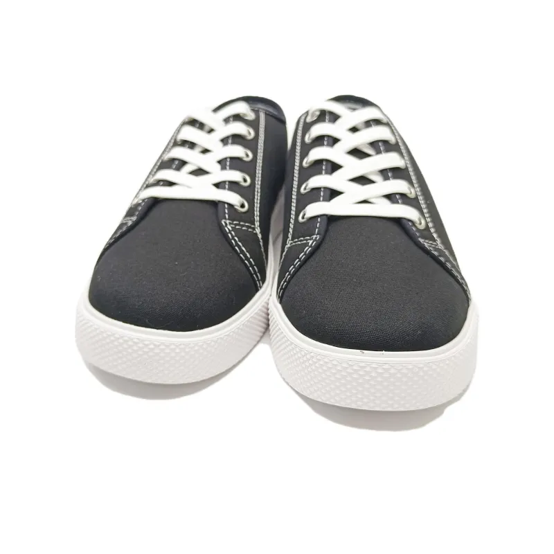 Izt Casual Shoes Anti-Slip And Wear-Resistant Breathable Low-Top Canvas Shoes Unisex Black-2