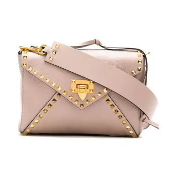Valentino GARAVANI EPI Leather Shoulder Bag Women's Nude