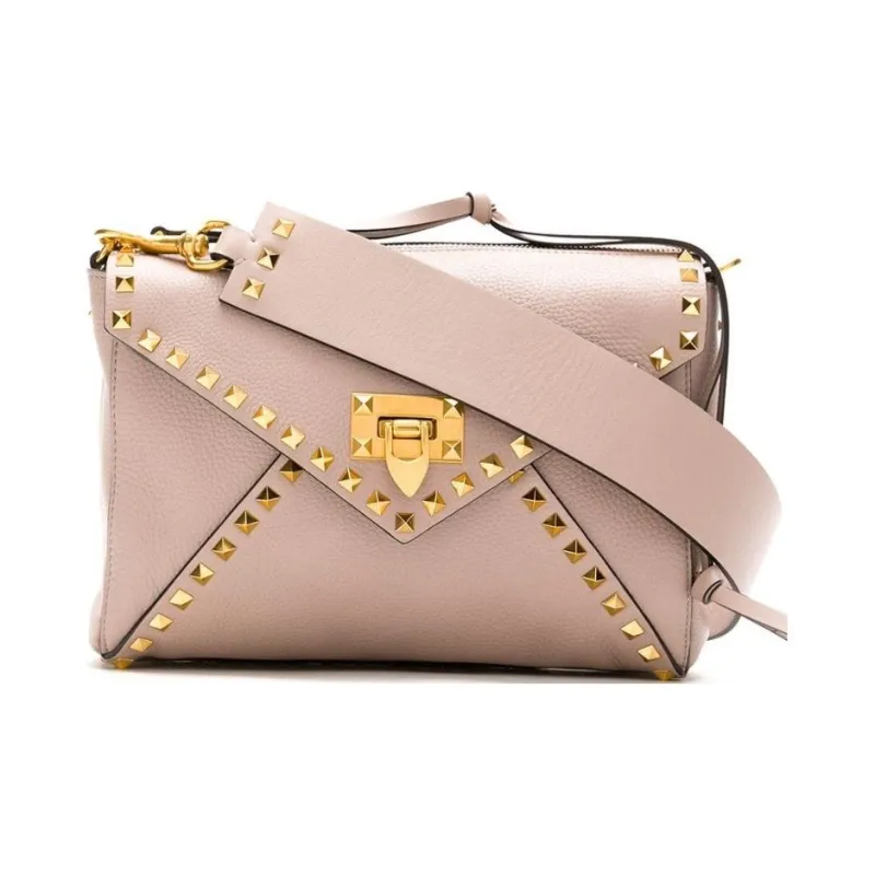 Valentino GARAVANI EPI Leather Shoulder Bag Women's Nude-0