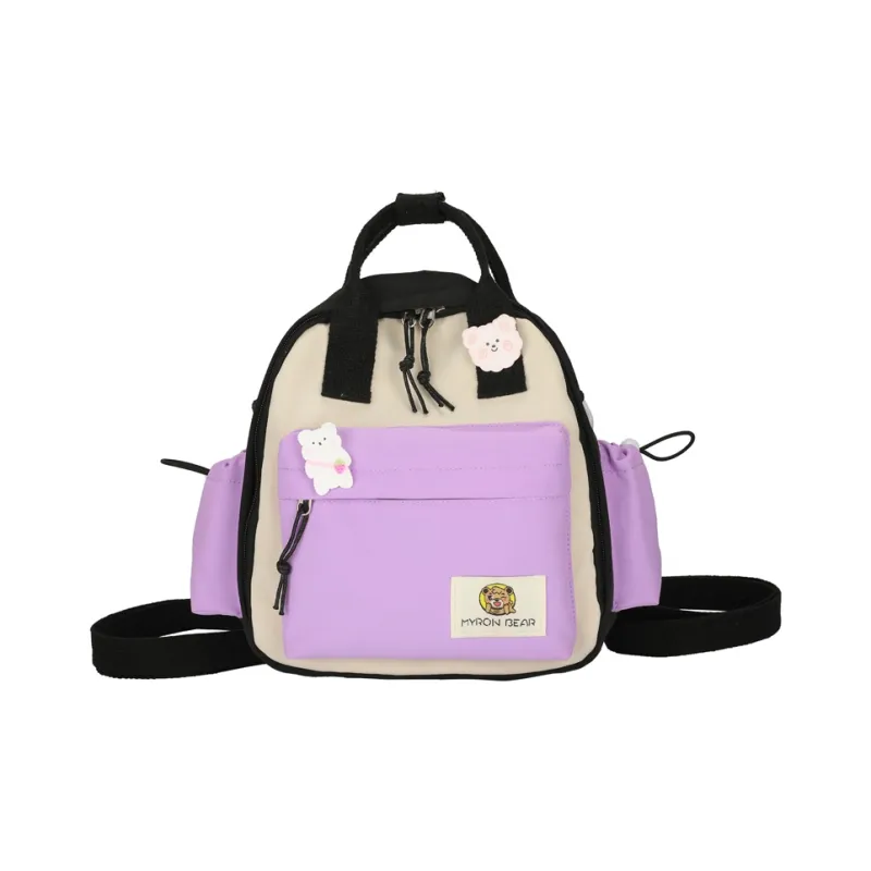 Parker Bear Oxford Backpack Unisex Pink Yellow Blue Black-22
