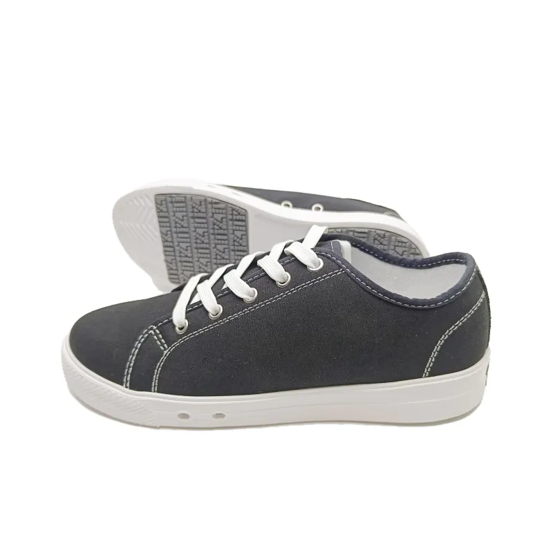Izt Casual Shoes Anti-Slip And Wear-Resistant Breathable Low-Top Canvas Shoes Unisex Black-4