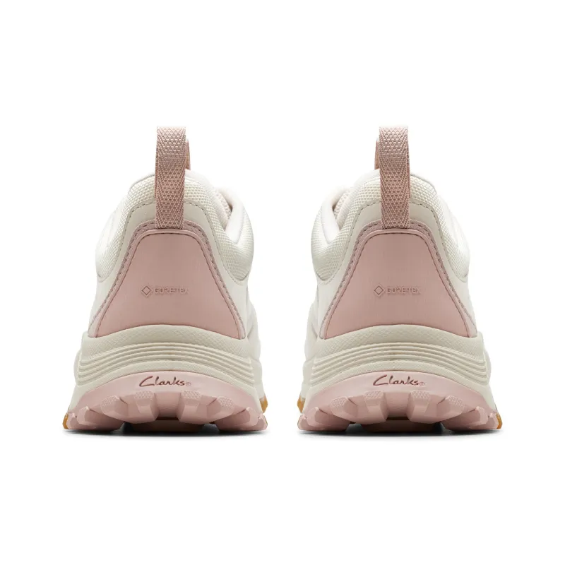 Clarks Waterproof And Breathable Low Top Outdoor Shoes Women's White-3