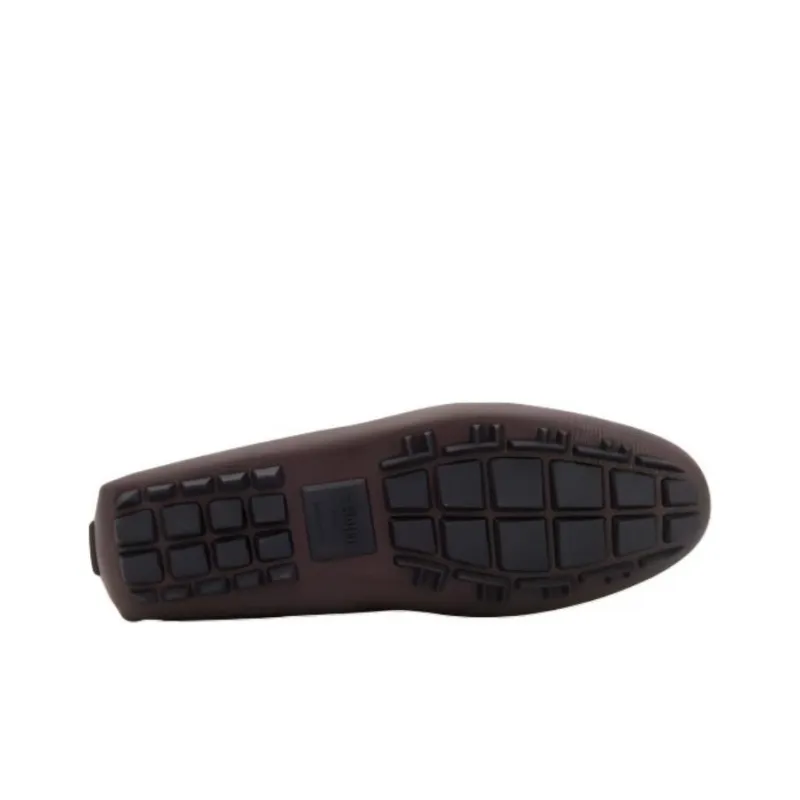 FENDI Logo Detailed Slip On Loafers-4