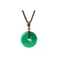 Full Green Chalcedony Peaceful Buckle Necklace+Cherished Love Box