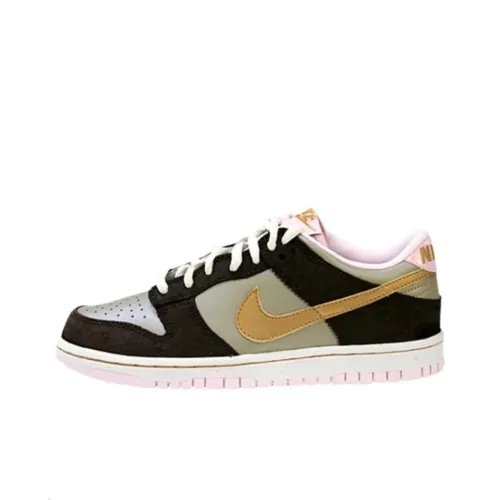 Nike Dunk Skateboard Shoes Women's Low-Top Black/Green