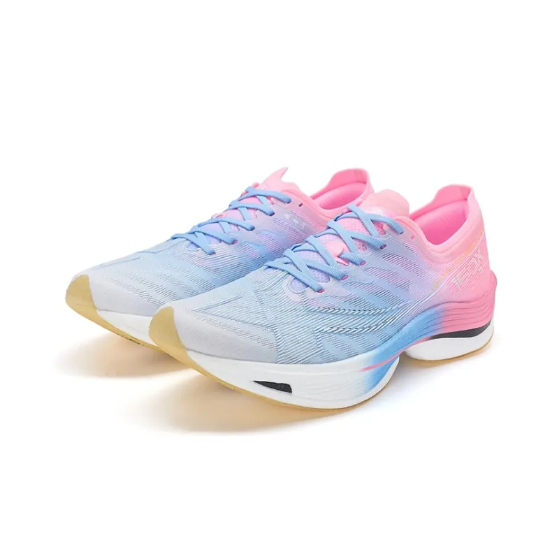 XTEP Racing 160X 5.0 Running Shoes Men Low Top Fluorescent Cherry Pink/Moon Blue-4