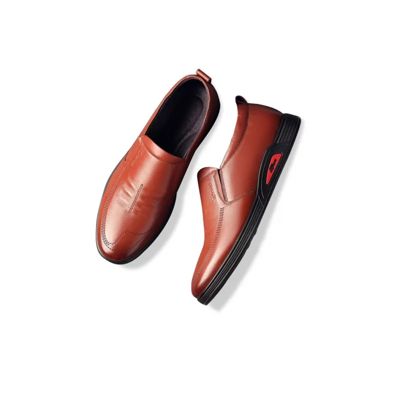Lady's House Dress Shoes Men Low Top Black/Brown-4