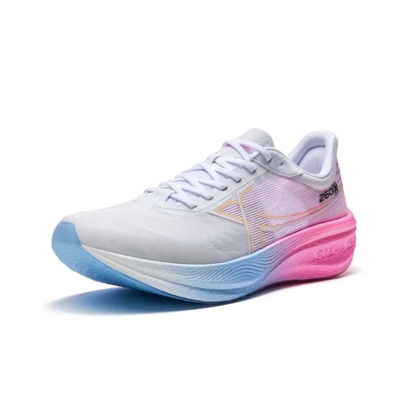 XTEP 260X 1.0 Running Shoes Men Low Top Sail White/Fluorescent Cherry Blossom Pink-2