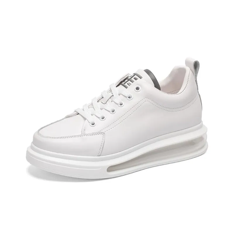 LYFAG Skateboard Shoes Unisex Mid Top White/Blue/Gray-8