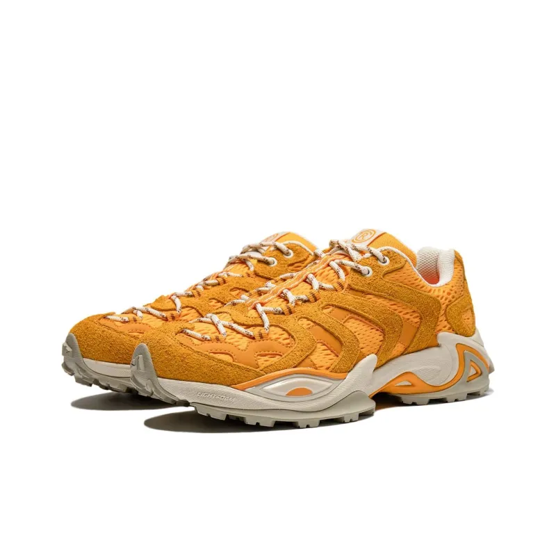 LiNing Cat Paw CRC Cushioned Wear-Resistant Slip-Resistant Low-Top Casual Shoes Unisex Yellow Rice-2