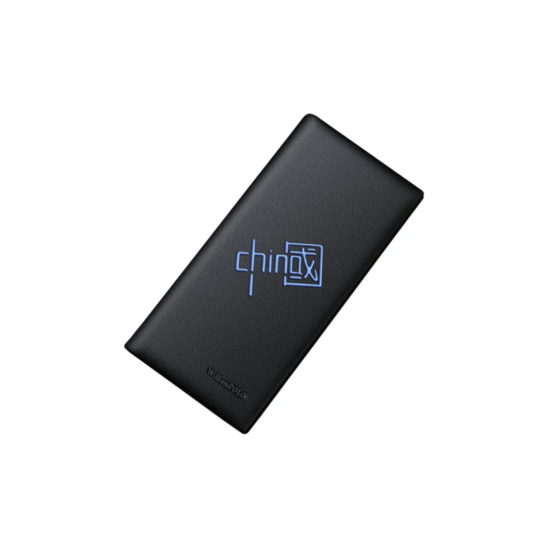 WilliamPOLO Top Grain Cow Leather Long/Cropped Wallet With Multiple Card Slots Money Clip Regular Men's Black-8