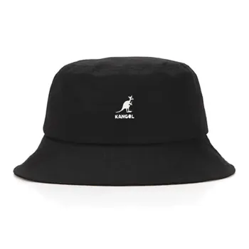 KANGOL Cotton Bucket Hats Unisex Black