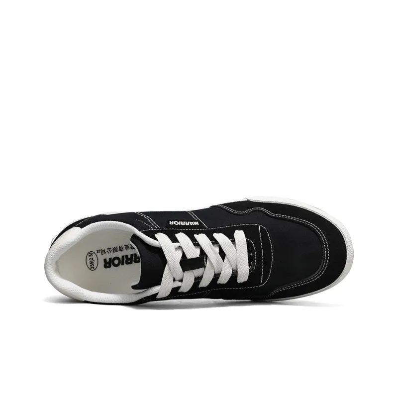 Warrior Wear resistant, Lightweight, Breathable, And Non slip. Low Top Canvas Shoes Unisex Black Rice-3