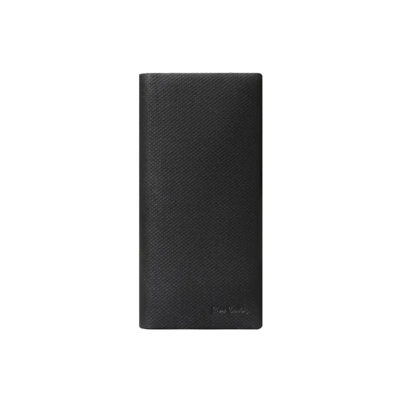 PIERRE CARDIN Top Grain Cow Leather Business Suit Wallet Men's Black/Coffee-0