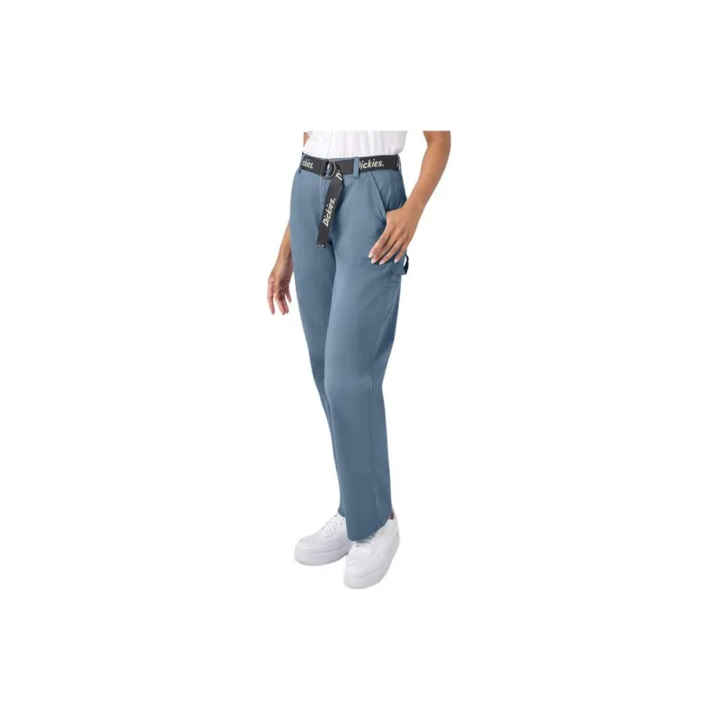 Dickies Relaxed Fit Carpenter Pants Cargo Pants Women's Blue-2