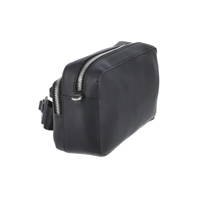 CK/Calvin Klein Recycled Polyester Shoulder Bag Crossbody Bag Large Size Women's Black-2