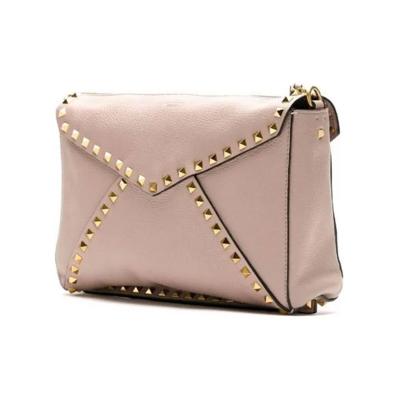 Valentino GARAVANI EPI Leather Shoulder Bag Women's Nude-1