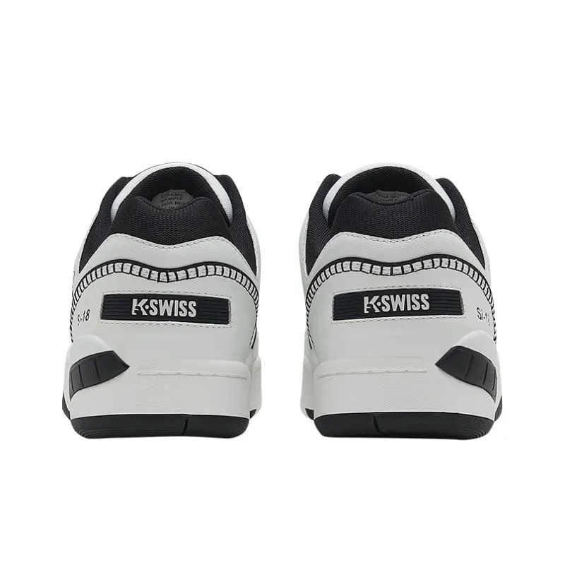 KARL LAGERFELD x KSWISS Lightweight And Breathable Low Top Skateboard Shoes Unisex Wimbledon White/Black-4