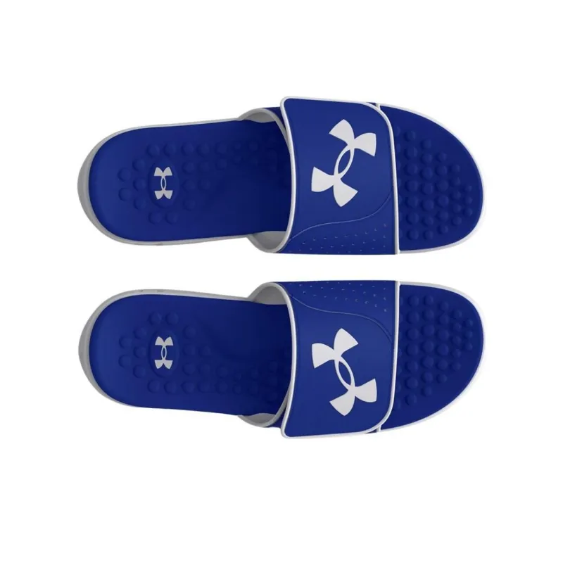 Under Armour Rubber Sole Slide Slippers Men's Blue-3