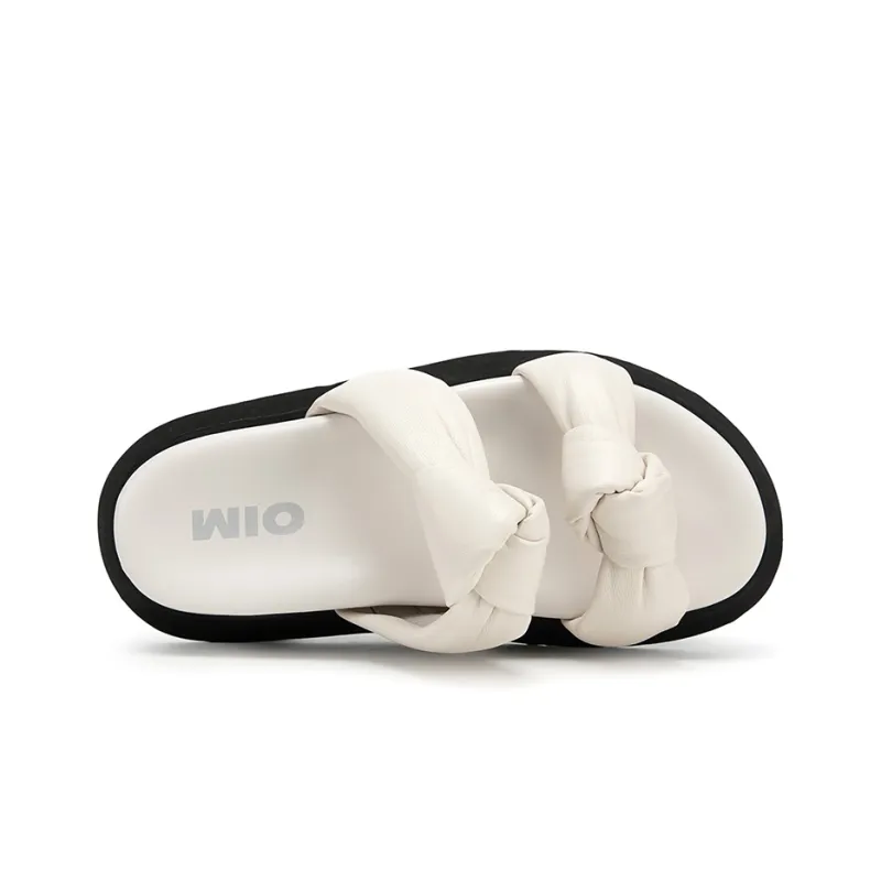 MIO Slide Slippers Women's Ecru/Khaki-4
