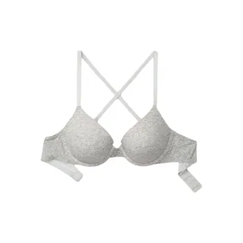 Victoria's Secret PINK 1690 Gathering Style WEAR EVERYWHERE PUSH-UP Bra Women's Heather Gray