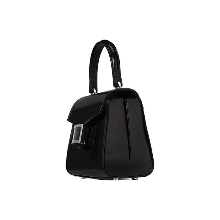 Kate Spade Katy Patent Leather Smooth Leather Shoulder Bag Crossbody Bag Handbag Small Size Women's Black-2