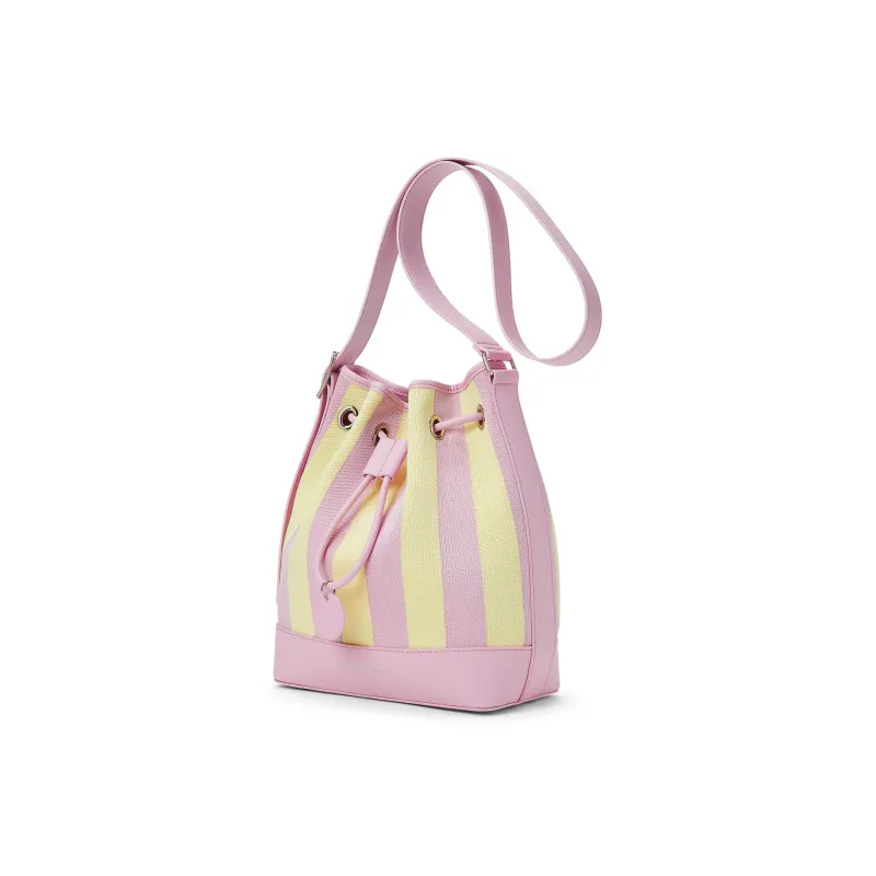 CHARLES&KEITH Fabric Crossbody Bag Large Size Women's Yellow/Multi Composite Color-1