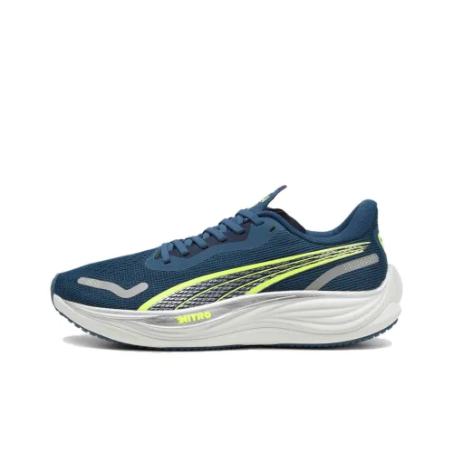 PUMA Velocity Nitro 3 Running Shoes Men Low-Top Blue/Green