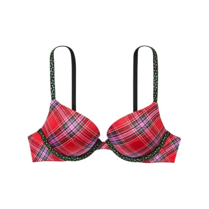 Victoria's Secret Bra Women's Red Plaid-0