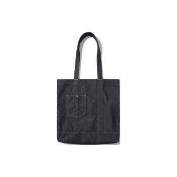 Lee Cotton Tote Bag Shopping Bag Eco Bag Shoulder Bag Regular Unisex Black
