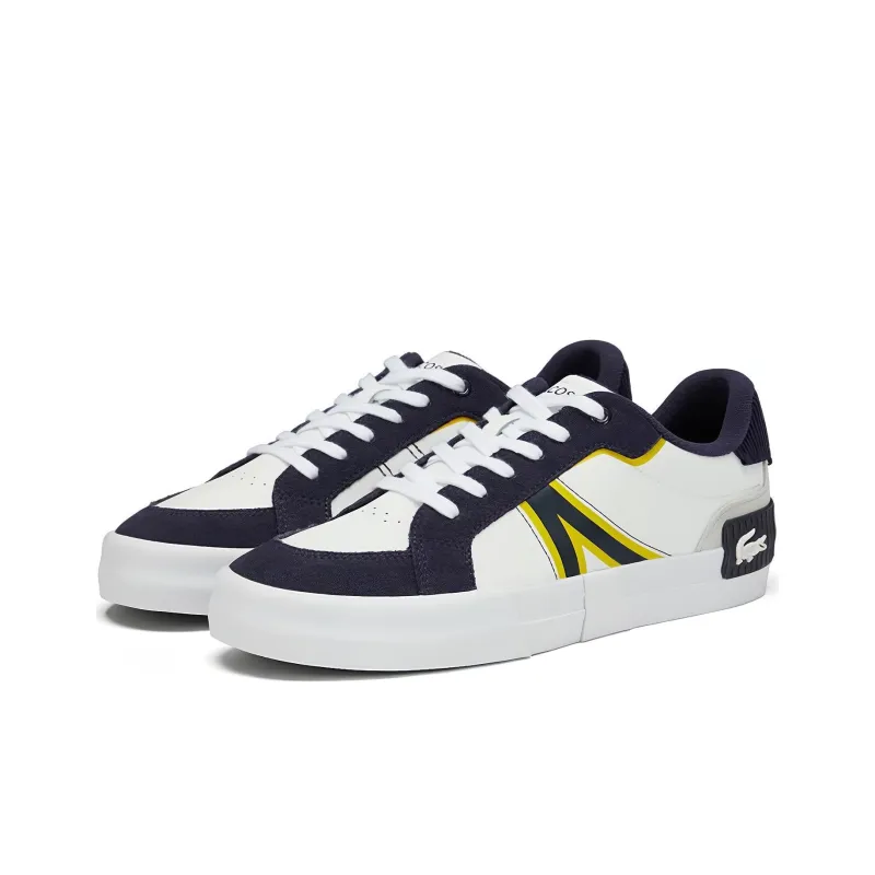 LACOSTE Low Top Skateboard Shoes Men's Blue White-1
