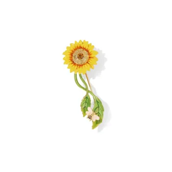Fariya 18K Gold Plated Copper Brooches Women's