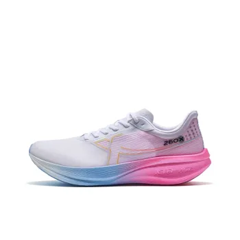 XTEP 260X 1.0 Running Shoes Men Low Top Sail White/Fluorescent Cherry Blossom Pink